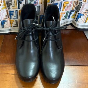 Clarks Black Ankle Boots